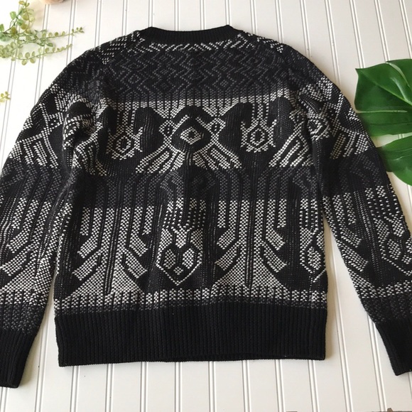 J. Crew pullover sweater black grey cozy - Picture 3 of 7